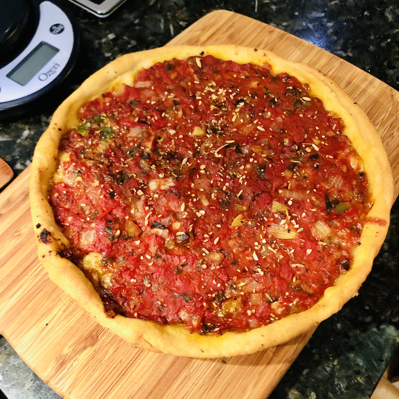 Lorenzo's Sausage Deep Dish Pizza